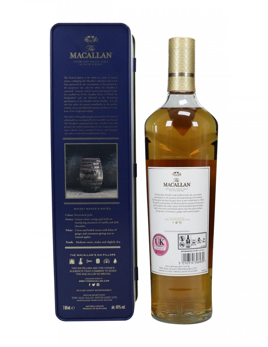 Macallan Gold Double Cask With Presentation Tin Vivelots