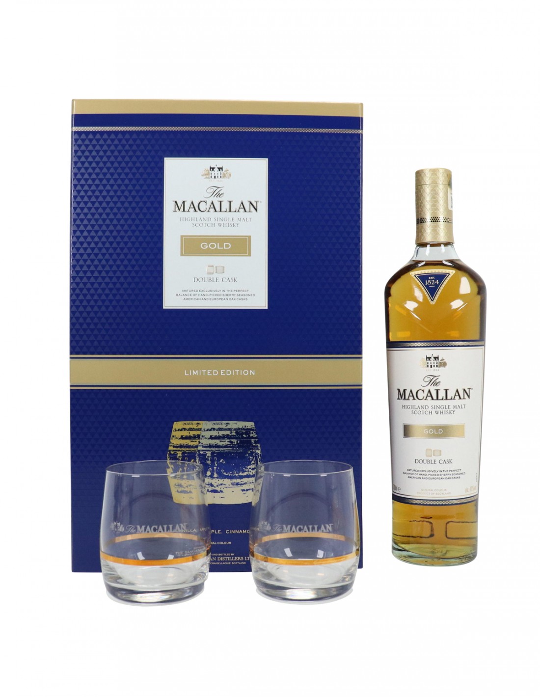 Macallan Gold (Double Cask) Gift Set VIVELOTS