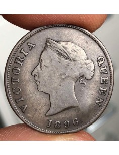 Cyprus Coin 1/2 Piastre 1896 Queen Victoria (Rarest of the 1/2 Very Low Mintage)