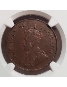 Cyprus One Piastre 1931 King George V Rex Imperator