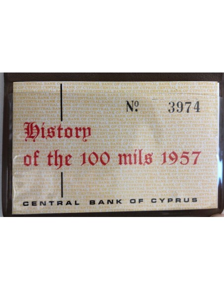 Cyprus 100 Mils 1957 Queen Elizabeth II