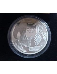 Cyprus 1 Pound Silver Proof Coin 1992 - Barcelona Olympic Games