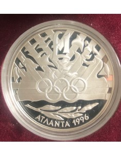 Cyprus 1 Pound Silver Proof Coin 1996 Atlanta Olympic Games