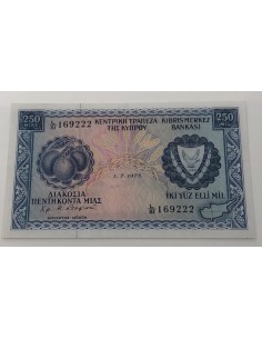 Cyprus 250 Mils Banknote 1975