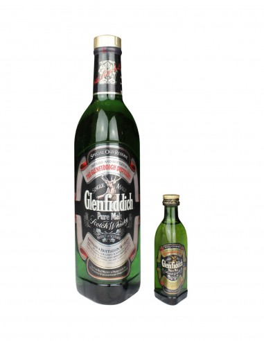 Glenfiddich Special Old Reserve Pure Malt with miniature.