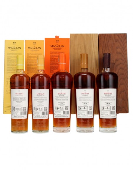 Macallan Colour Collection 12, 15, 18, 21 & 30 Years Old
